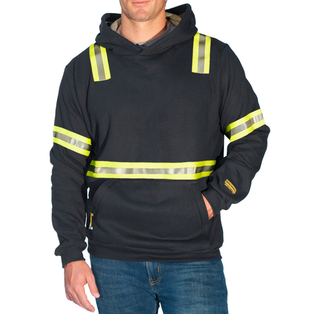 Enhanced Visibility Black FR Pullover | Made in USA – Benchmark FR
