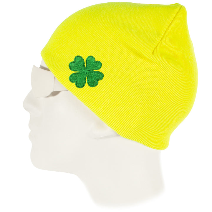 Flame Resistant "Stay Lucky"  HiVis Skull Cap With Shamrock Logo