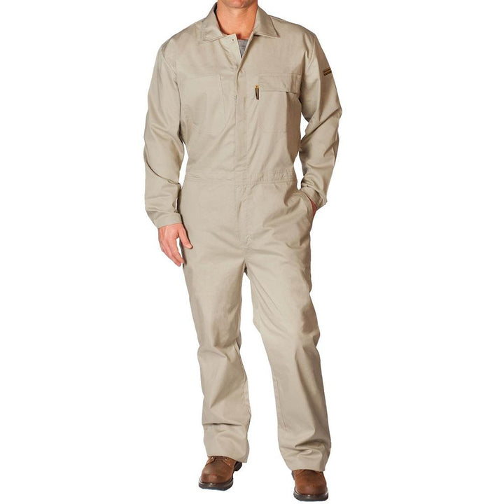 Flame Resistant Featherweight Beige Coveralls
