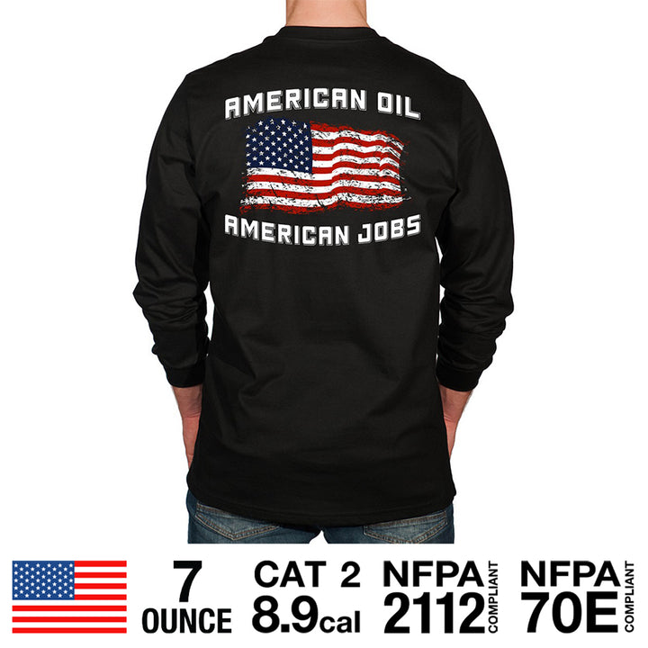 American Oil Graphic FR Long Sleeve Shirt