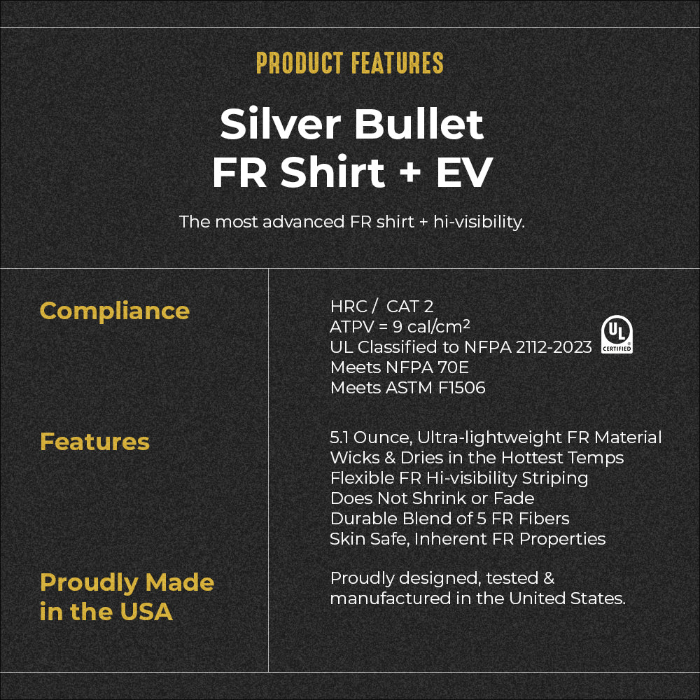 "Silver Bullet" FR Shirt with YSY Reflective Striping