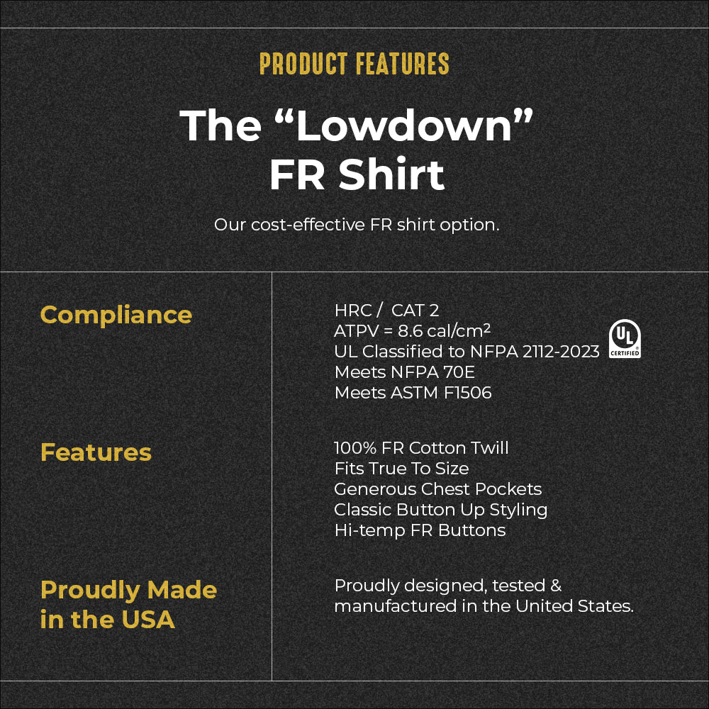 The "Lowdown" Flame Resistant Shirt