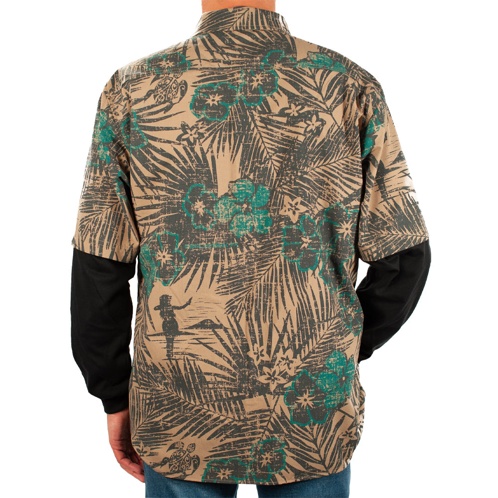 Tropic Camo Beige FR Hawaiian Shirt