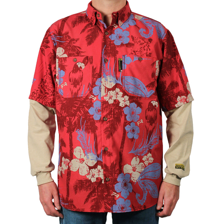 Tropic Like It's Hot Red FR Hawaiian Shirt