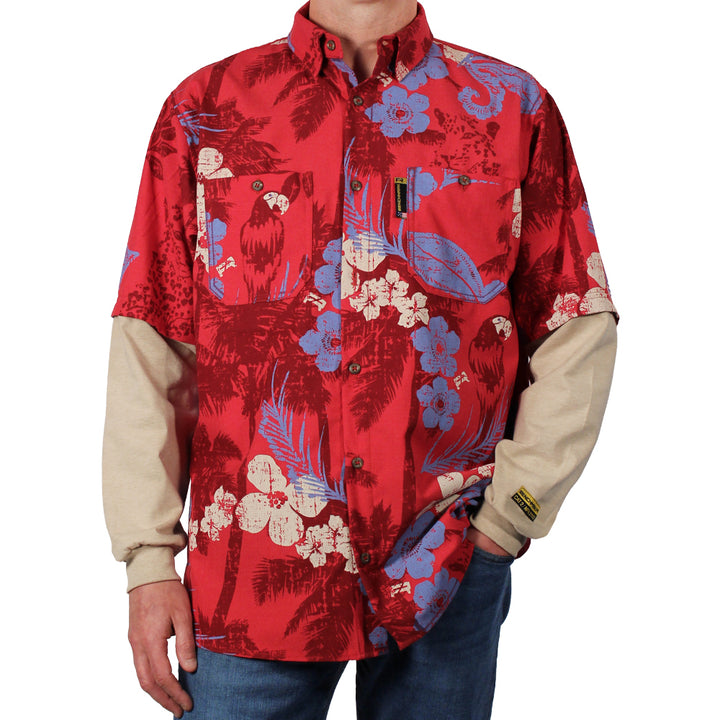 Tropic Like It's Hot Red FR Hawaiian Shirt
