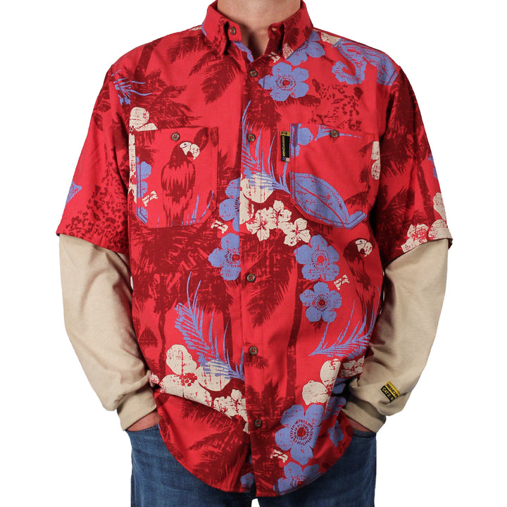 Tropic Like It's Hot Red FR Hawaiian Shirt