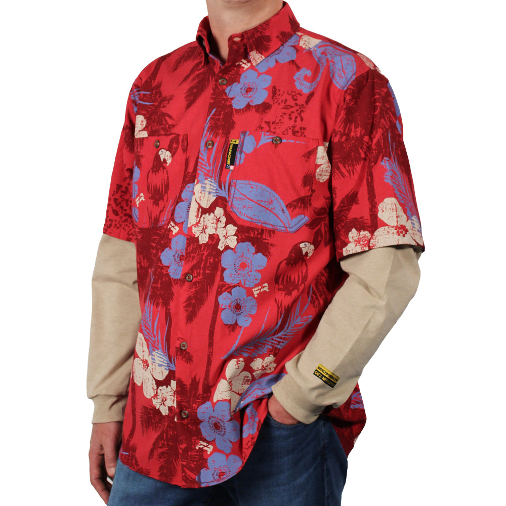 Tropic Like It's Hot Red FR Hawaiian Shirt