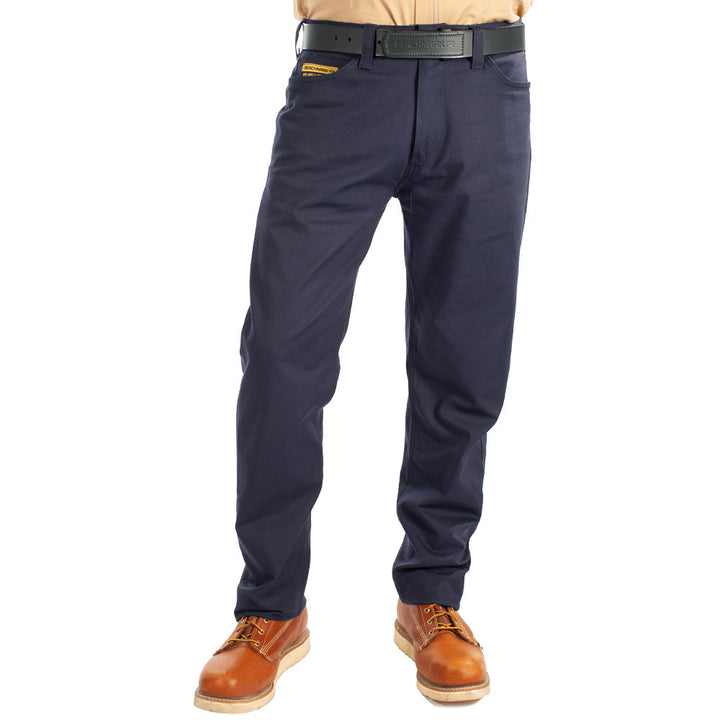 front of straight leg flame resistant pants
