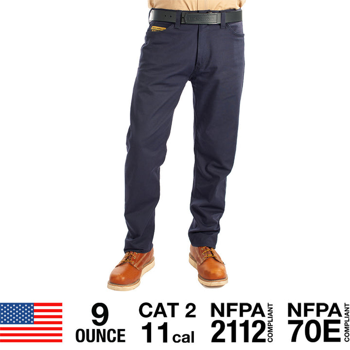 straight leg flame resistant pants with safety ratings