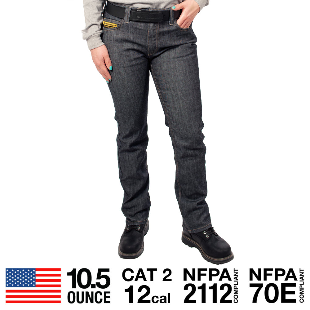 women's fr jeans with safety ratings