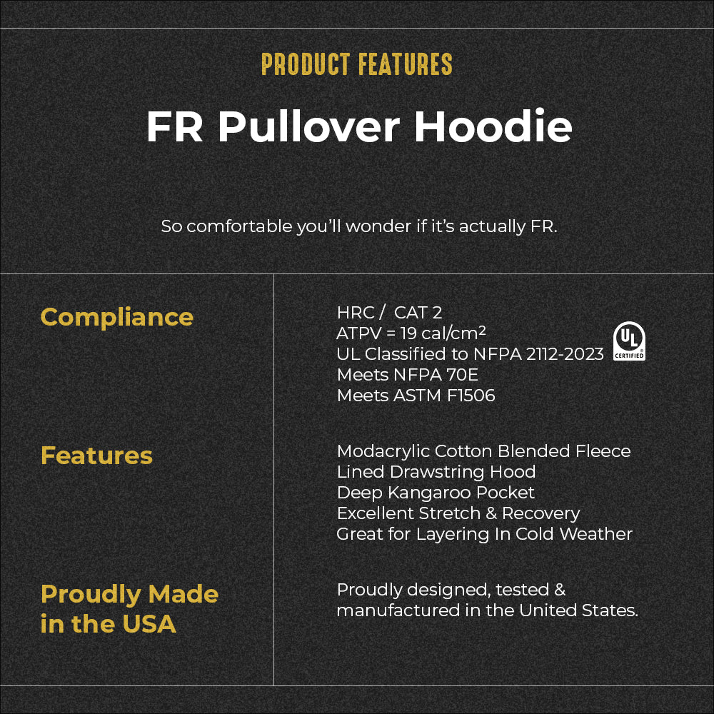 FR Black Pullover Hoodie