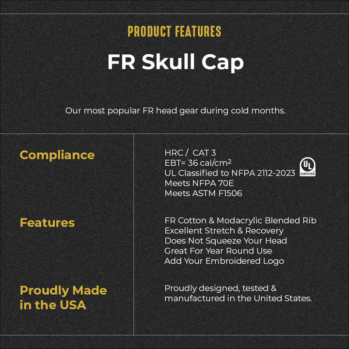 Flame Resistant HiVis Skull Cap