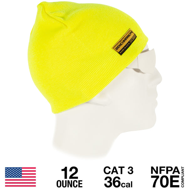 Flame Resistant HiVis Skull Cap | Benchmark FR | Made in the USA