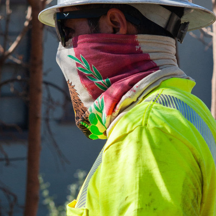 Mexican Flag Beige FR Face Muffler