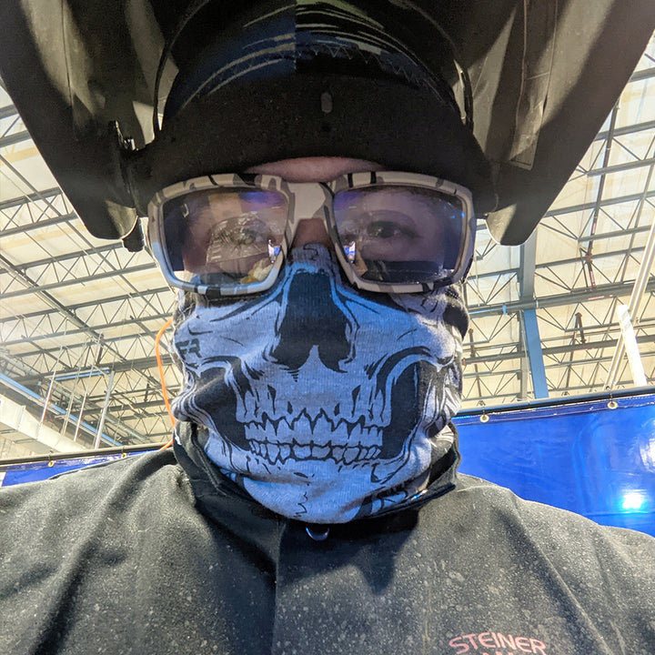 Skully Gray FR Face Muffler