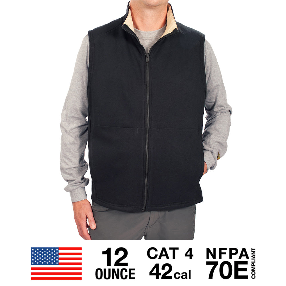fleece fr vest with safety ratings