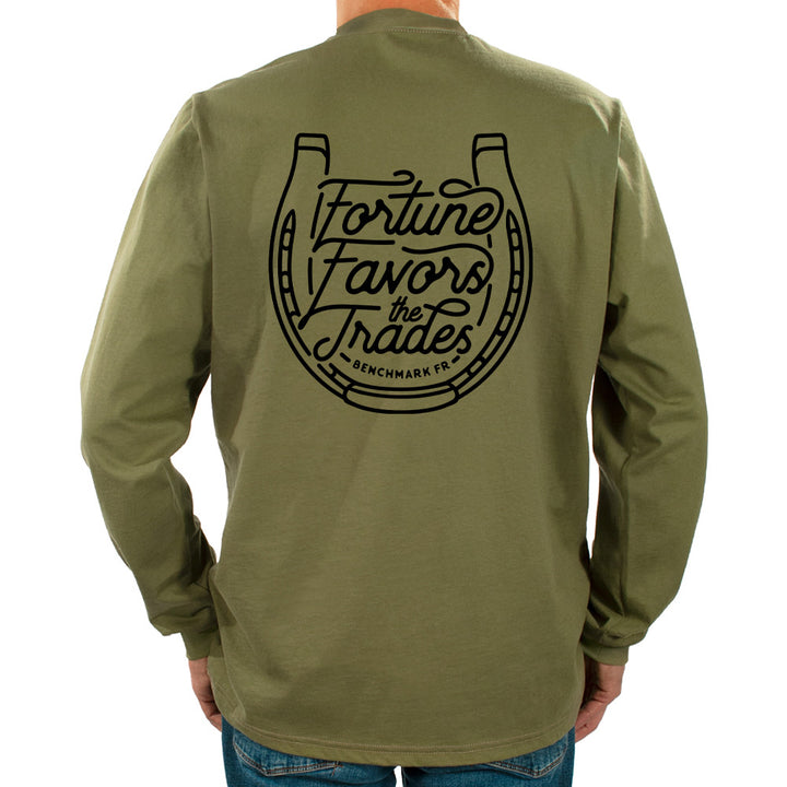 "Fortune Favors the Trades" Horseshoe Flame Resistant Shirt