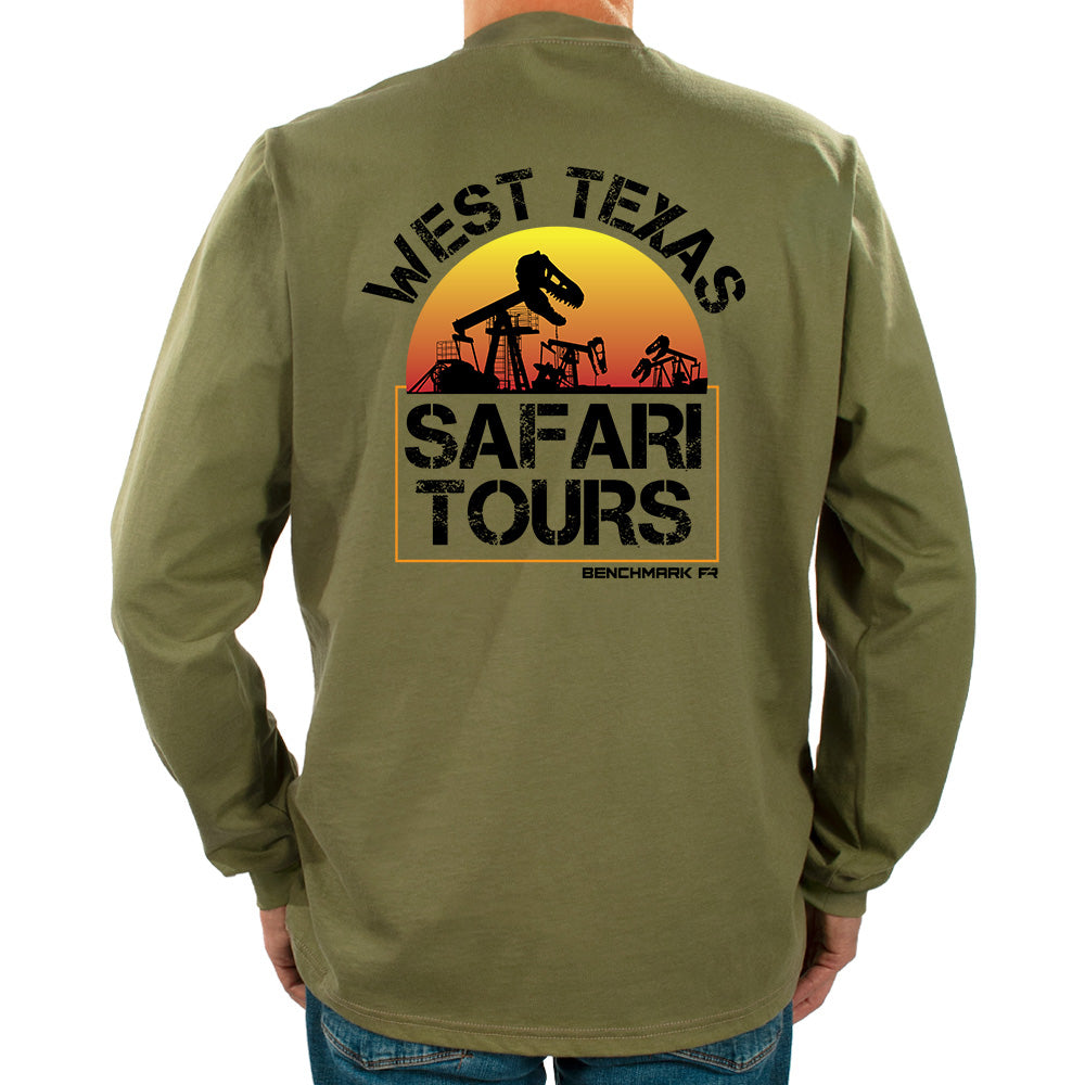 West TExas Safari Army Green FR shirt