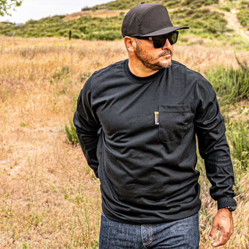 Long Sleeve Flame Resistant T-Shirt | Benchmark FR | Made in the USA