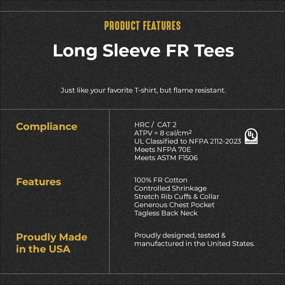 Men's Lightweight Long Sleeve FR T-Shirt