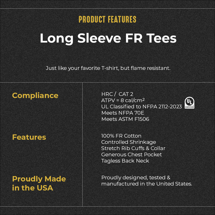 Men's Lightweight Long Sleeve FR T-Shirt