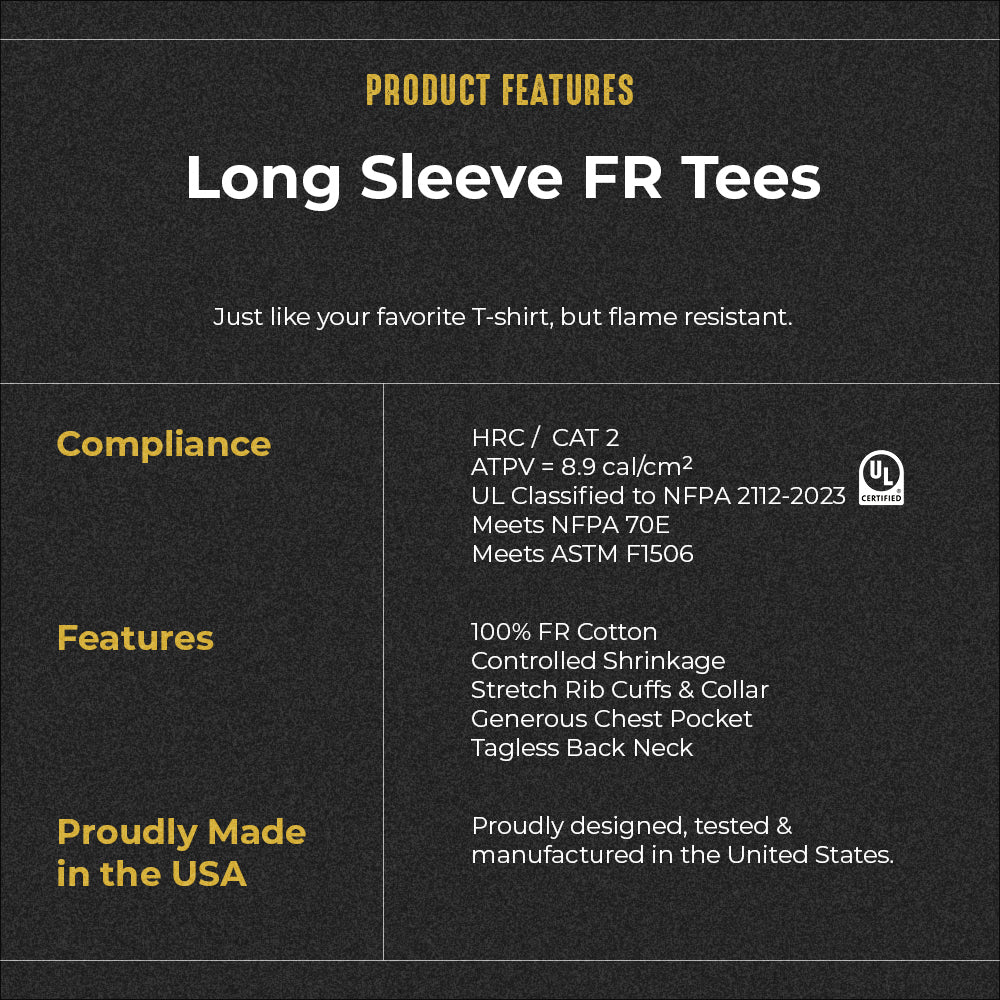 Men's Lightweight Long Sleeve FR T-Shirt