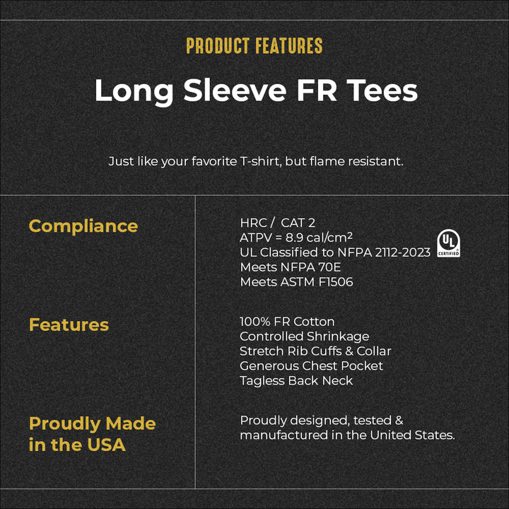 Men's Lightweight Long Sleeve FR T-Shirt