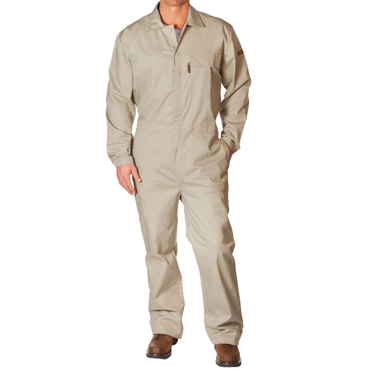 Flame Resistant Featherweight Beige Coveralls