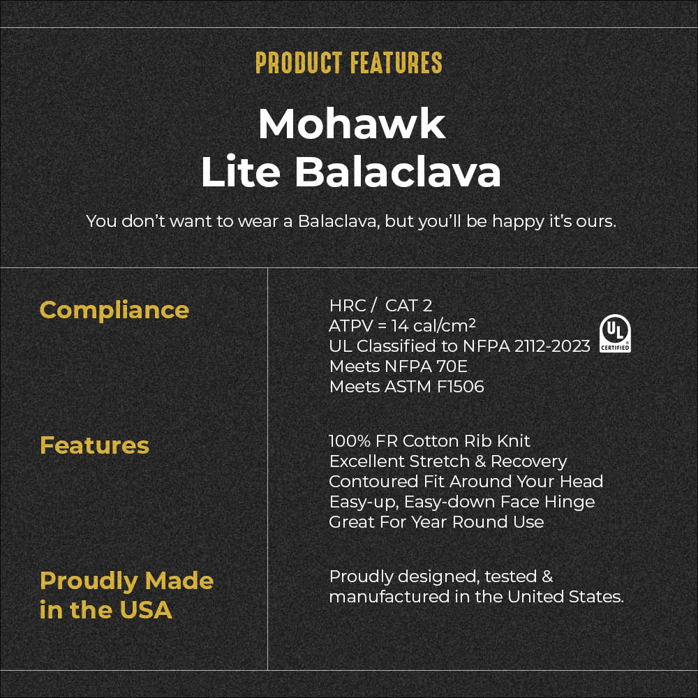 Mohawk Lite Balaclava | Benchmark FR | Made in USA
