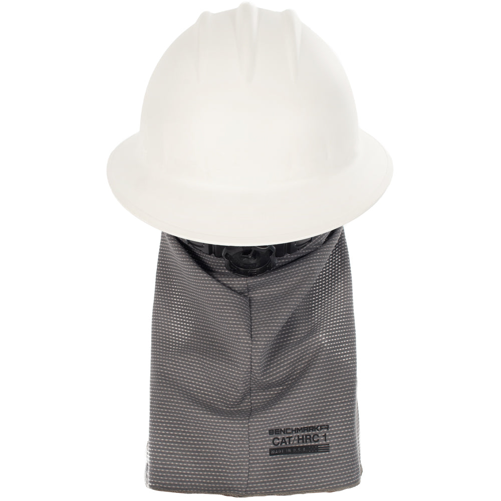 rear view flame resistant hard hat liner