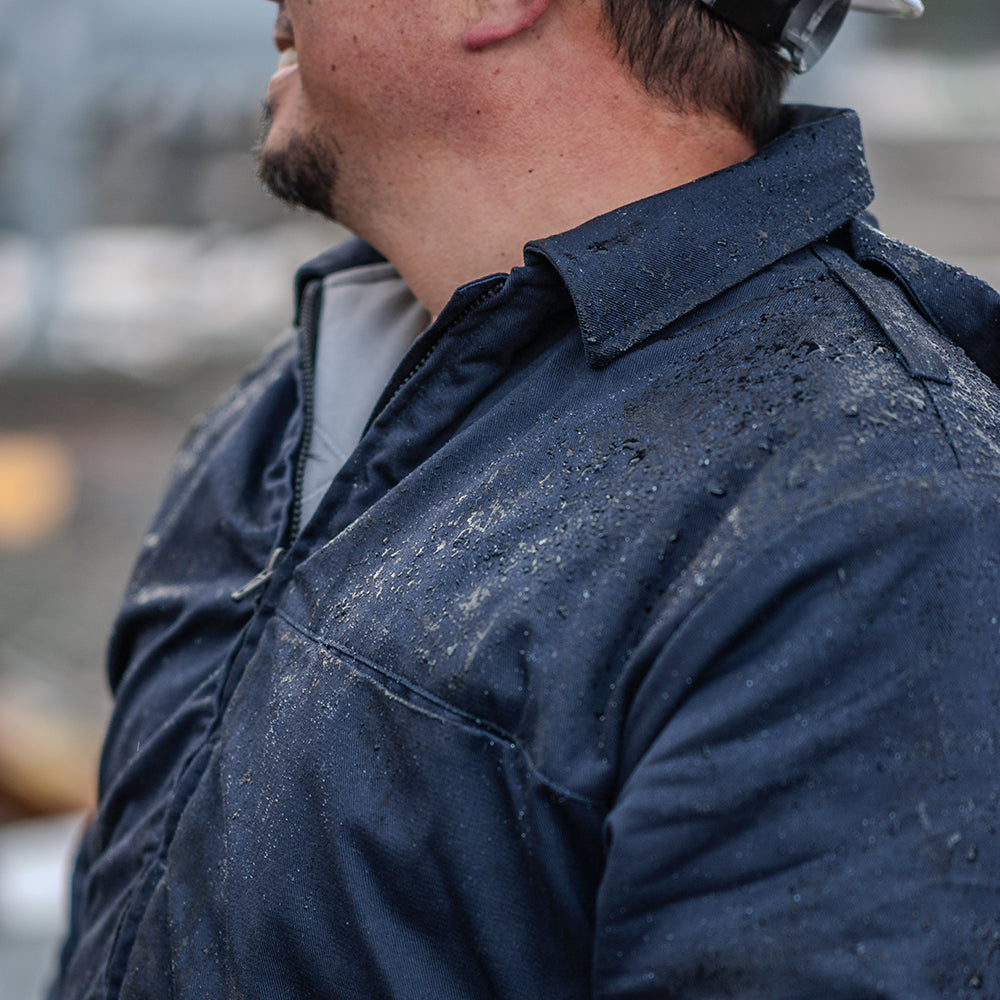 Heavyweight Insulated Bomber Jacket and Removable Hood – Benchmark FR
