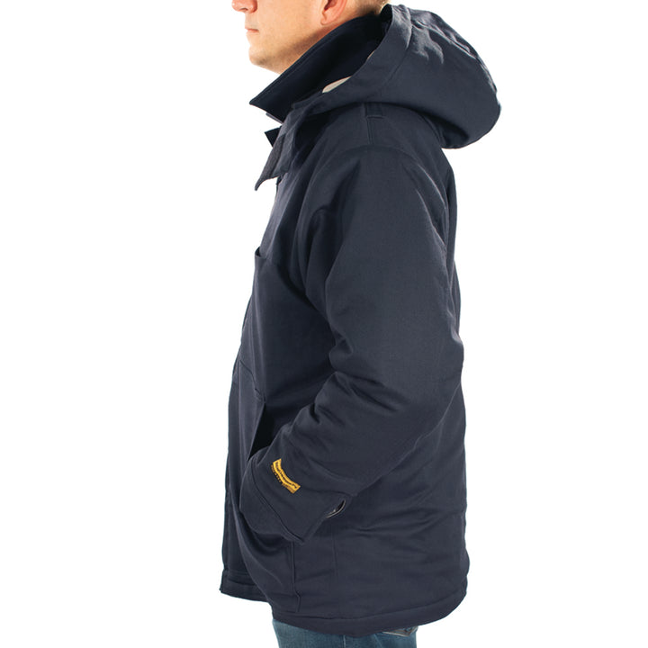 Heavyweight Insulated Bomber Jacket and Removable Hood