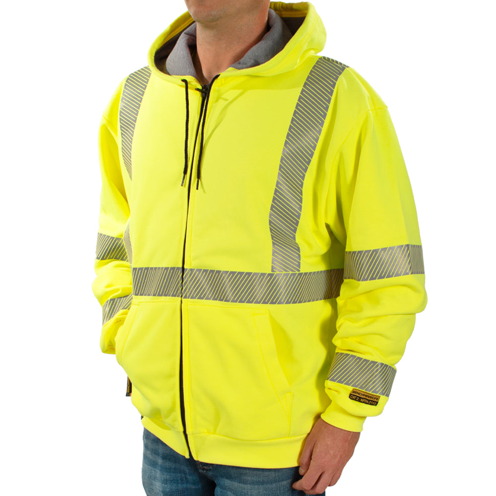 Flame Resistant Hi-Vis Hoodie Benchmark FR Made in the USA