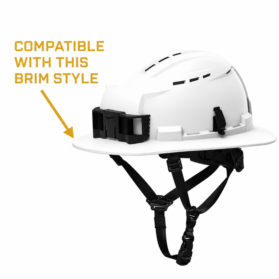 FR Sol Survivor Hard Hat Sunshade - Milwaukee Bolt Full Brim Type II