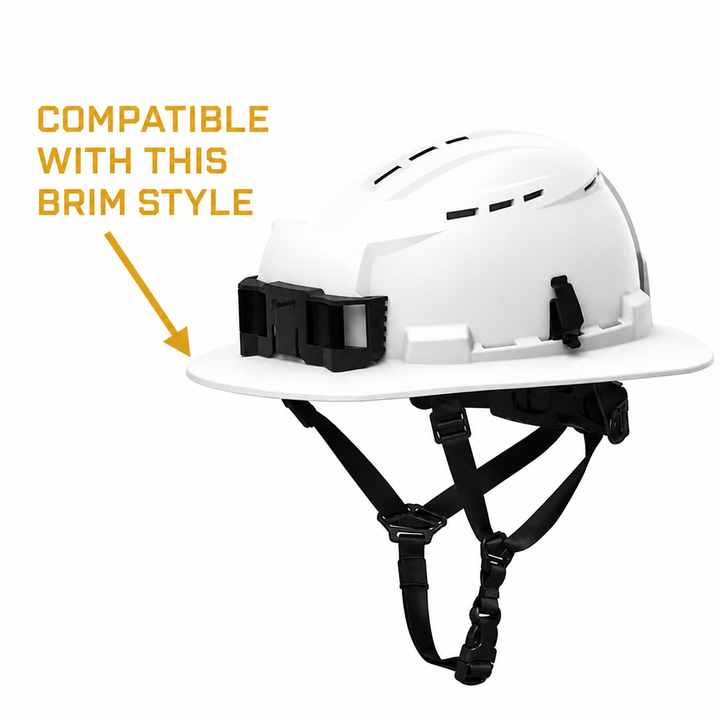 FR Sol Survivor Hard Hat Sunshade - Milwaukee Bolt Full Brim Type II