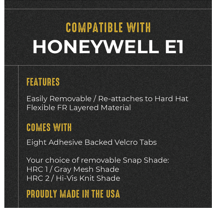 FR Sol Survivor Hard Hat Sunshade -  Honeywell E1