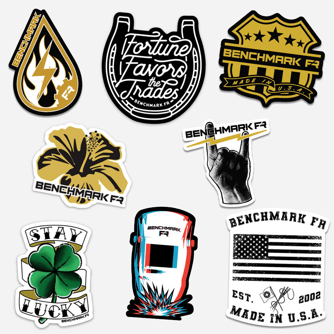 Benchmark Stickers FR Sticker Pack | Benchmark FR | Electrical, Welding, Oil and Gas, Wind ...