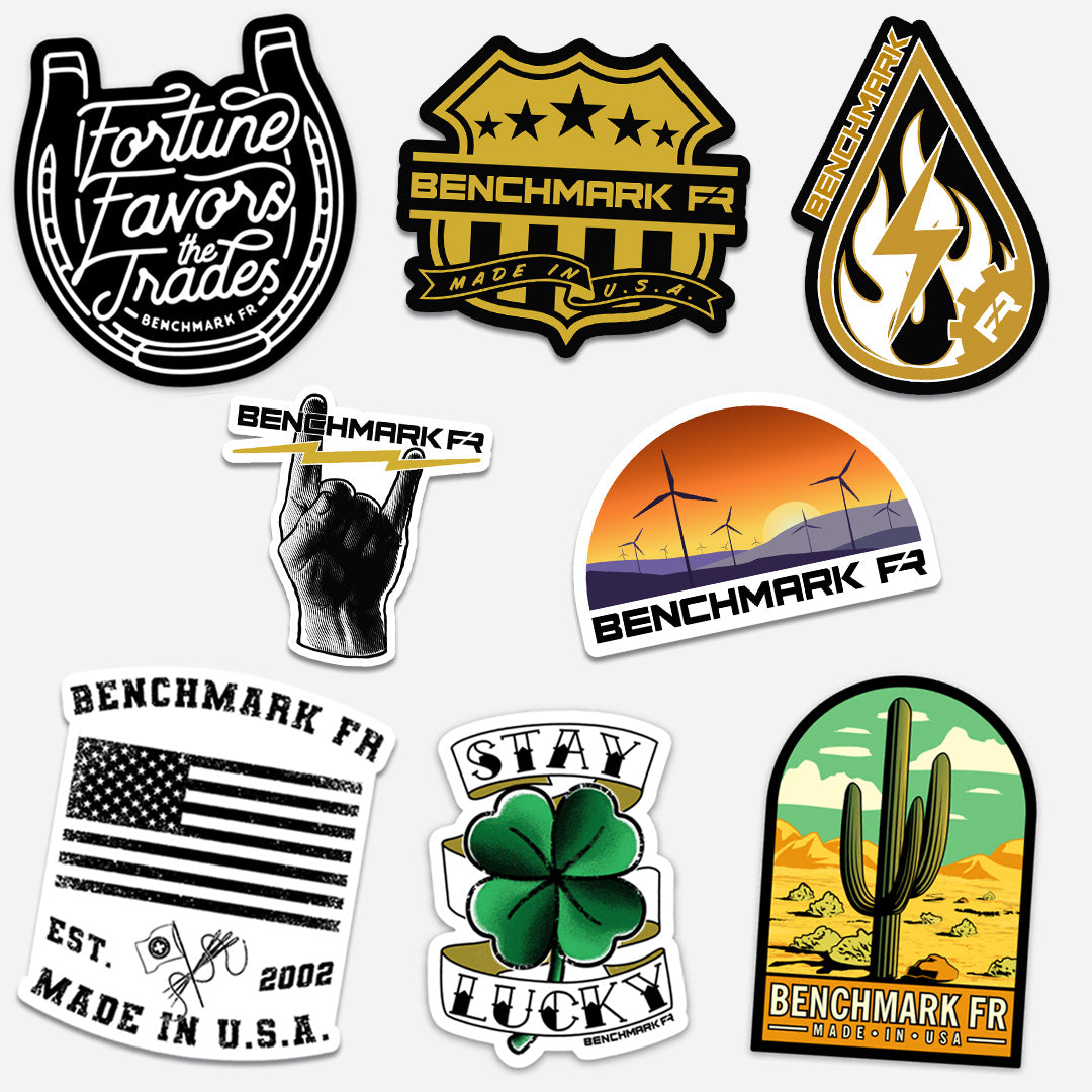FR Sticker Pack | Benchmark FR | Electrical, Welding, Oil and Gas, Wind ...