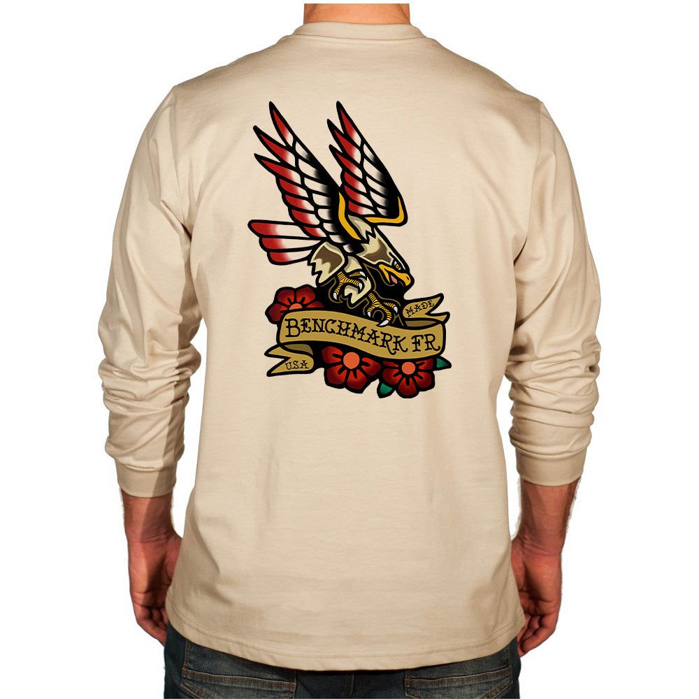 Beige Eagle Tatoo Flame Resistant Shirt
