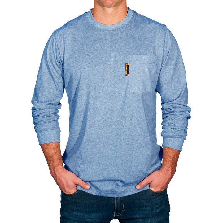 Light Blue Long Sleeve Flame Resistant T-Shirt