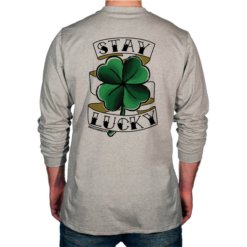Stay Lucky Graphic Flame Resistant Long Sleeve Shirt