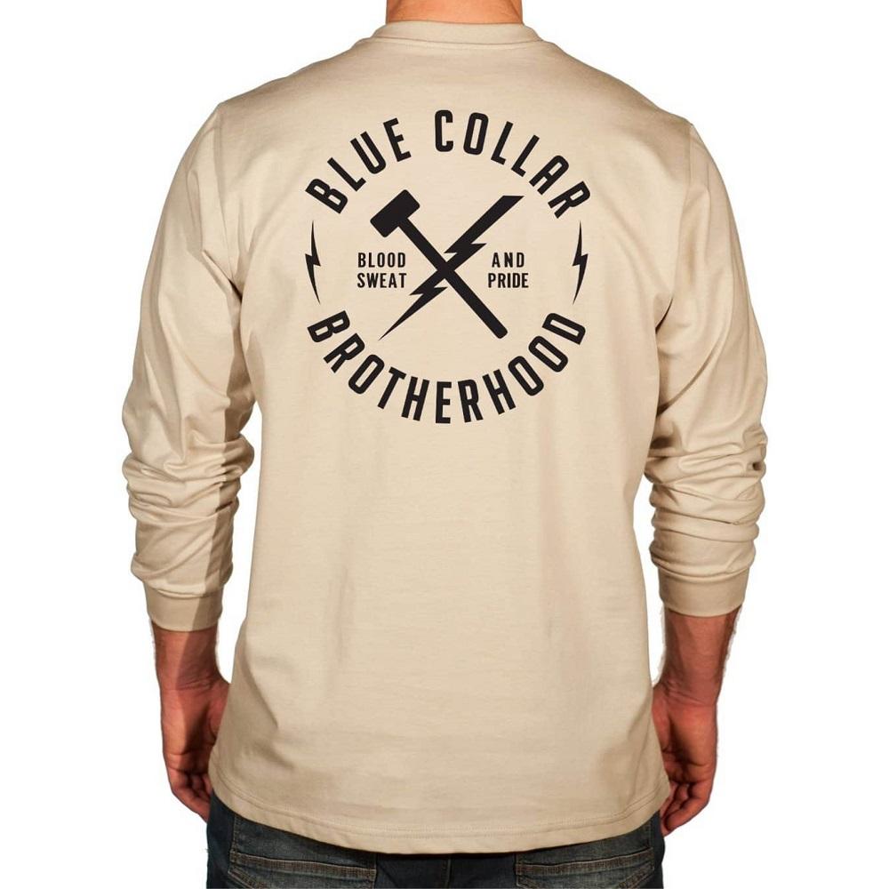 Blue Collar Brotherhood Graphic Flame Resistant Long Sleeve Shirt