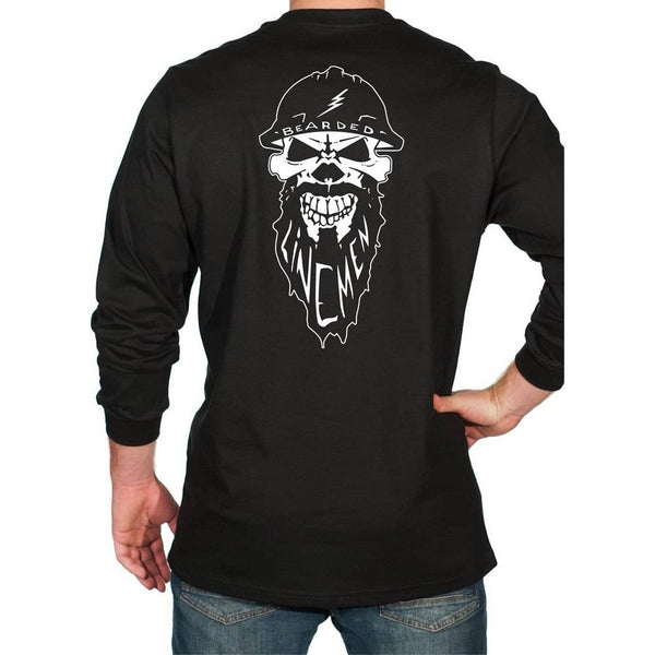 BEEDEN ロンT USED LIKE LOGO FIT L/S TEE black-bearded-lineman-fr-t-