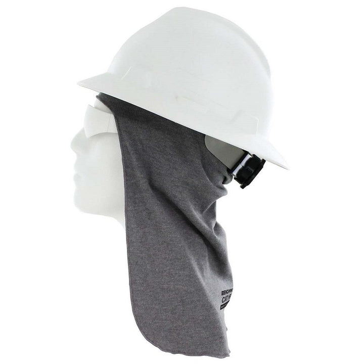 Benchmark FR Flame Resistant FR Hard Hat Liner, Sun Shade, One Size Light Gray