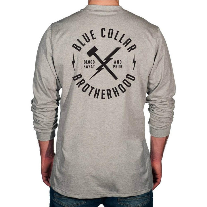 Blue Collar Brotherhood Graphic Flame Resistant Long Sleeve Shirt