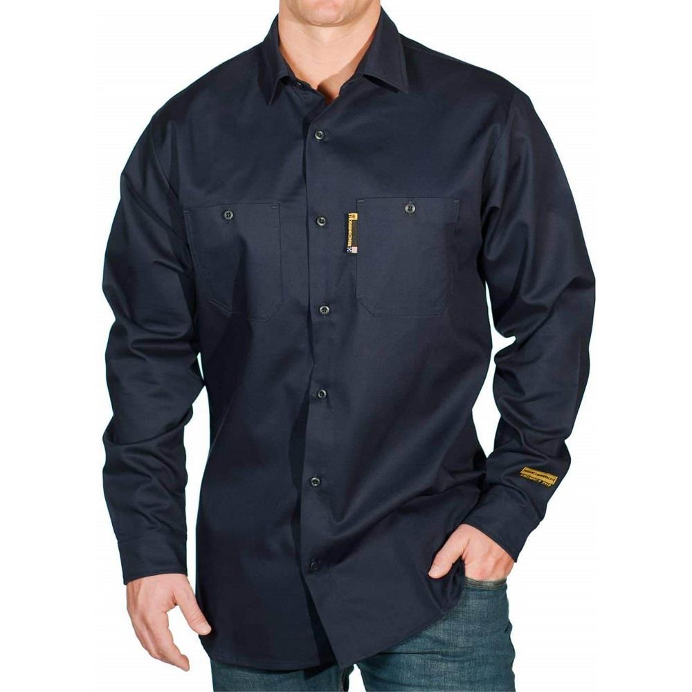 The "Lowdown" Flame Resistant Shirt - navy front