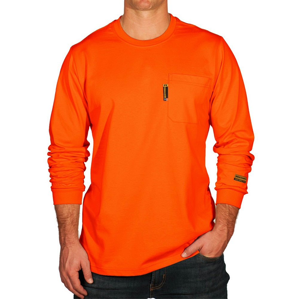 Orange Long Sleeve Flame Resistant T-Shirt
